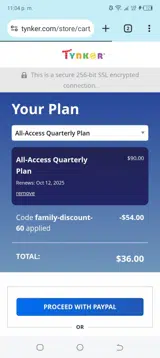 family-discount-60 coupon verification screenshot