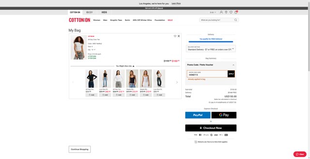 Typo checkout page showing Typo promo code box | Screenshot taken by SimplyCodes community member on Mar 2, 2025