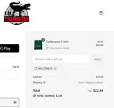 Tyrannostorus coupon verification screenshot