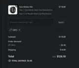 OFF5 coupon verification screenshot