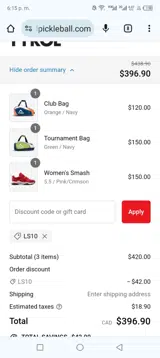 Ls10 coupon verification screenshot