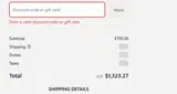 KAYLEIGH10 coupon verification screenshot