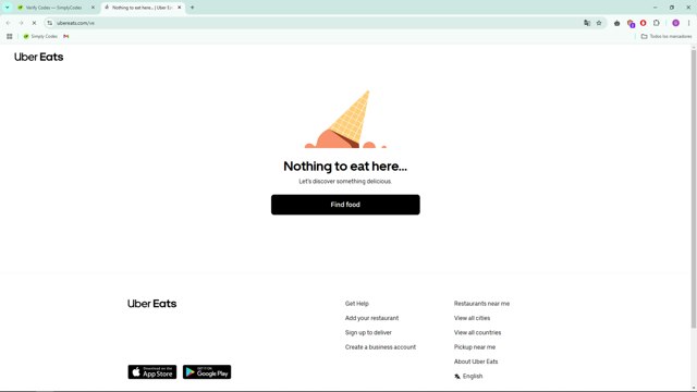 Uber Eats checkout page showing Uber Eats promo code box | Screenshot taken by SimplyCodes community member on Nov 11, 2024
