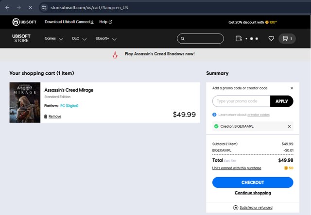 Ubisoft Promo Codes (10 Verified) - $10 Off w/Code May 2025