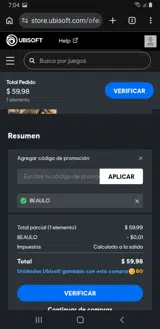 BEAULO coupon verification screenshot
