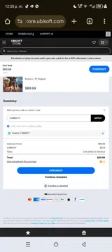 C0RNYYY coupon verification screenshot