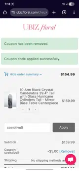 coelctivo5 coupon verification screenshot