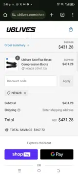 New28 coupon verification screenshot