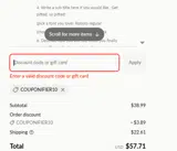 NEWYEAR15 coupon verification screenshot