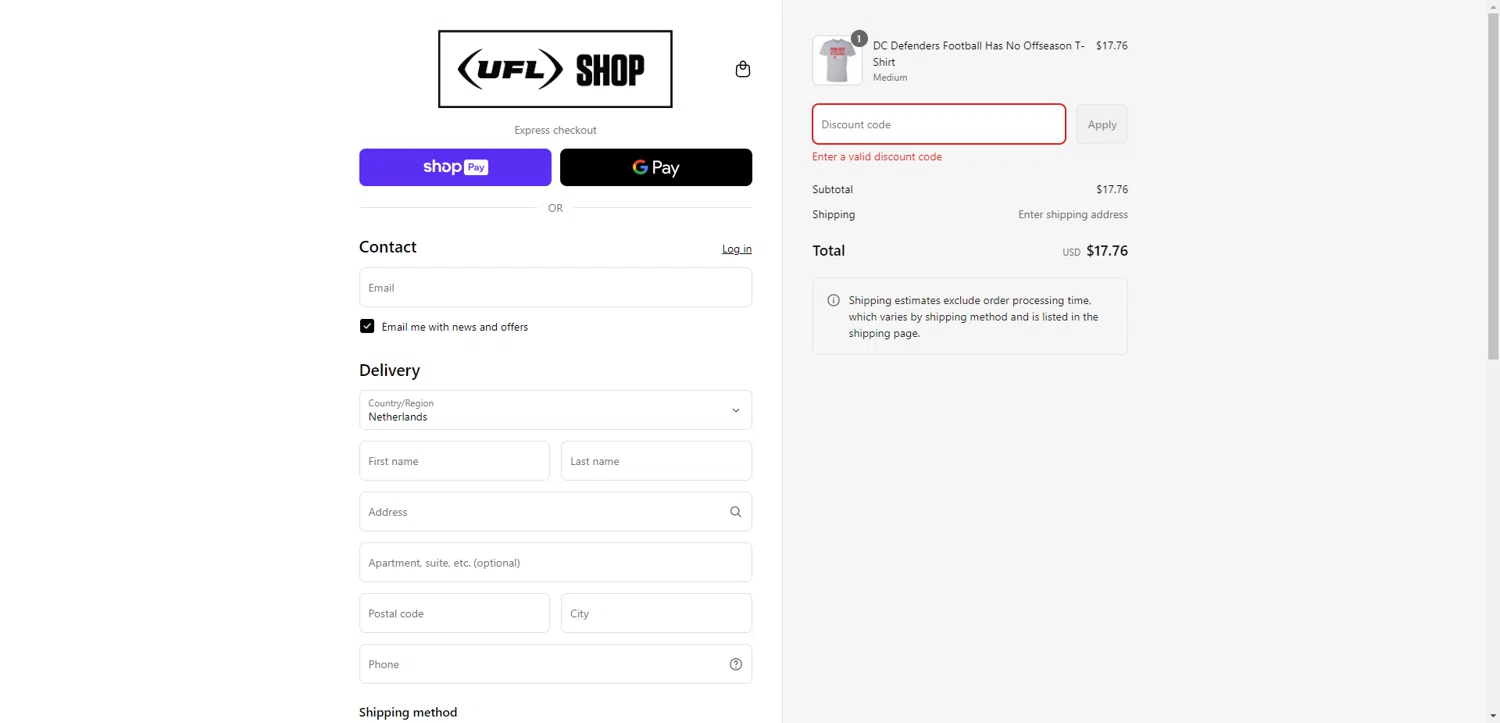 UFL Store promo code screenshot showing code UFL25STM25 applied at UFL Store checkout page. Uploaded by SimplyCodes community member CleverHawk1744 on Jul 4, 2025