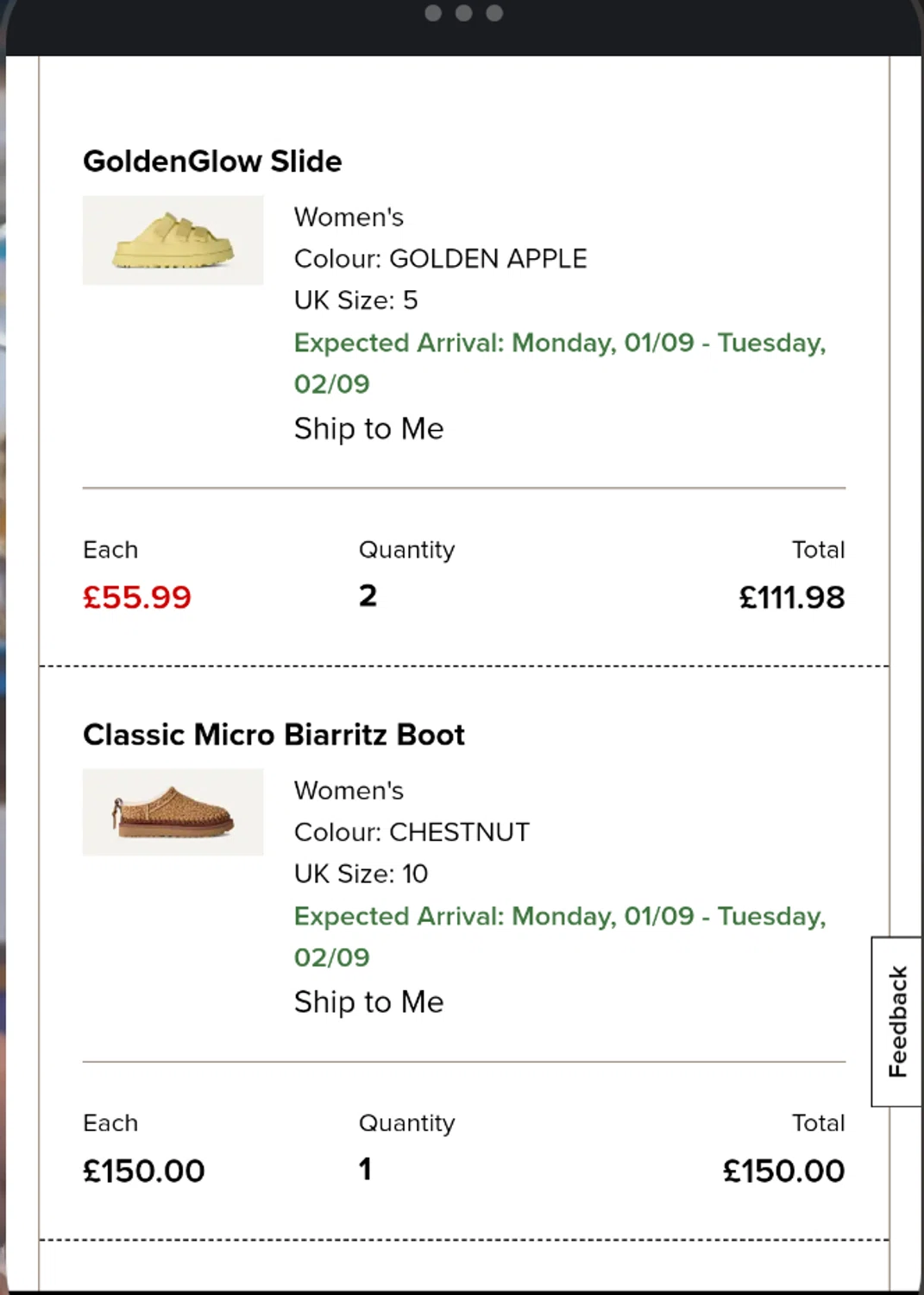 UGG coupon code screenshot showing code extra15 applied at UGG checkout page. Uploaded by SimplyCodes community member ExtraordinaryMaestro4194 on Aug 27, 2025