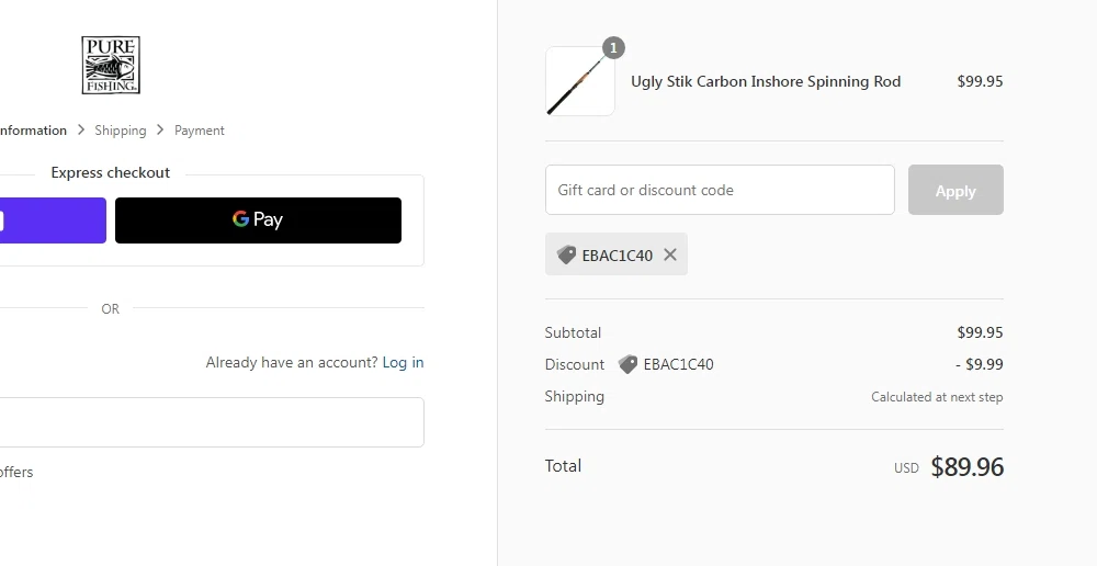 where to use Vail Valley Anglers promo code box