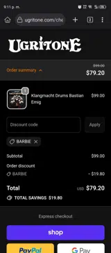 BARBIE coupon verification screenshot