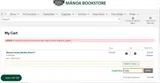 University of Hawai'i Mānoa Bookstore coupon verification screenshot