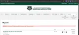 University of Hawai'i Mānoa Bookstore coupon verification screenshot