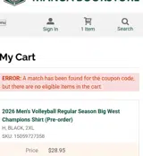 GEAR10 coupon verification screenshot