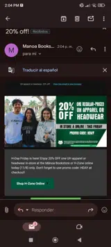 Hbay coupon verification screenshot