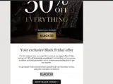 BLACK30 coupon verification screenshot