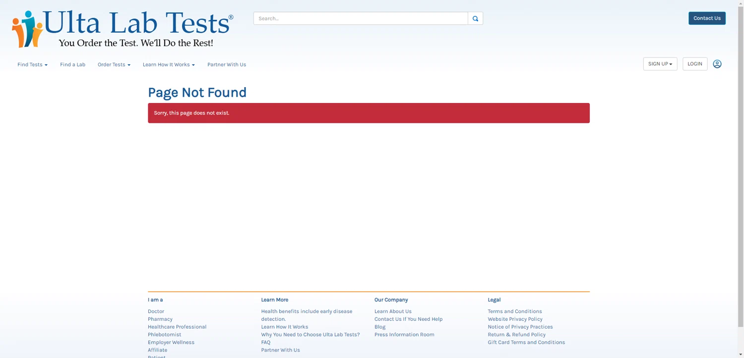 Ulta Lab Tests promo code screenshot showing code ULTADCD6 applied at Ulta Lab Tests checkout page. Uploaded by SimplyCodes community member CashSentinel5495 on Dec 21, 2025