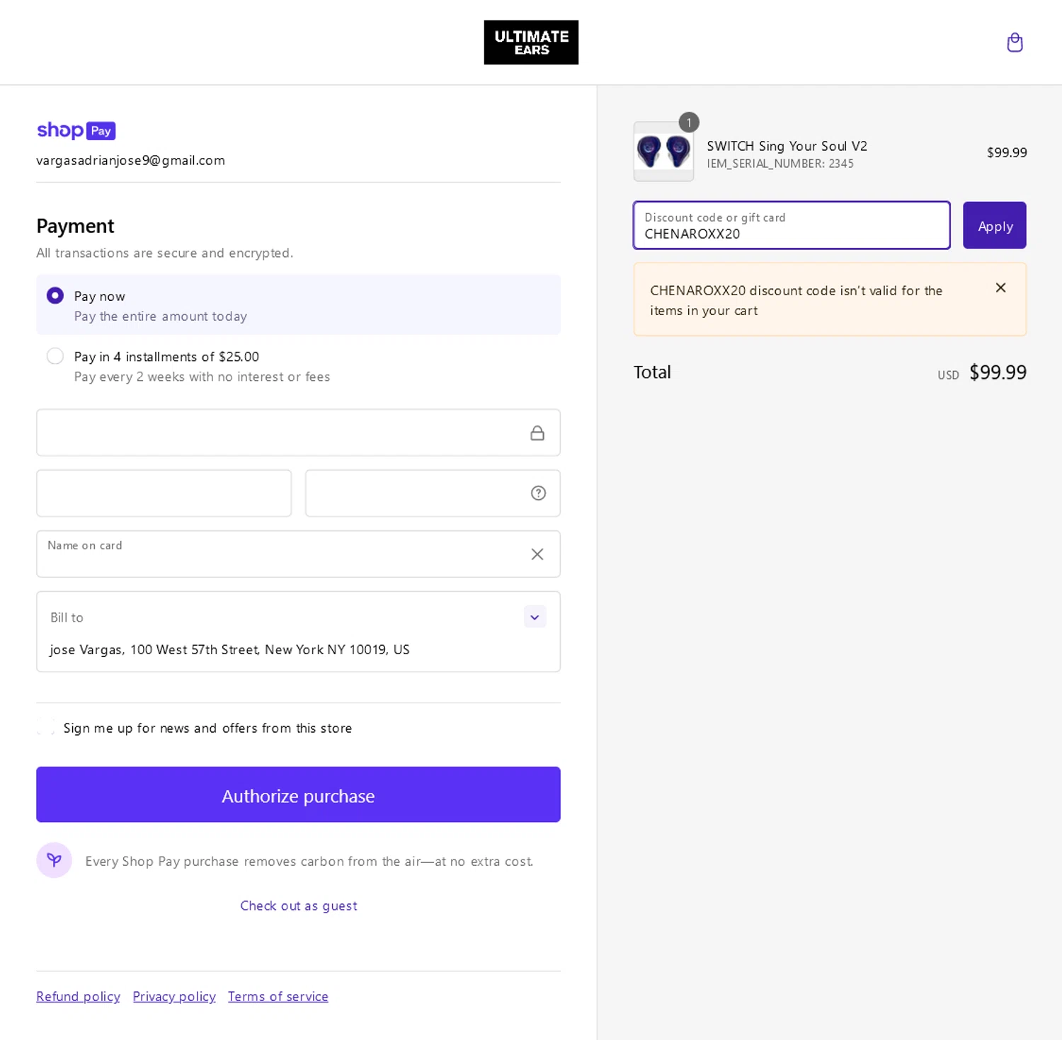 how to use Pro Ultimate Ears coupons