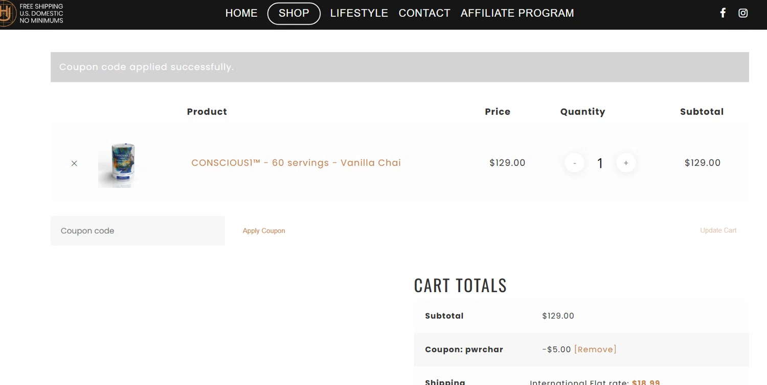 Ultra Human discount code screenshot showing code PWRCHAR applied at Ultra Human checkout page. Uploaded by SimplyCodes community member Draken on Jun 17, 2025