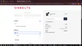 Unbelts coupon verification screenshot