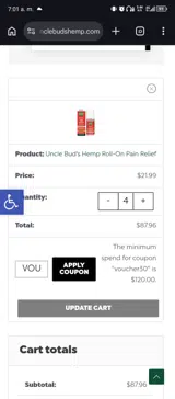 VOUCHER30 coupon verification screenshot