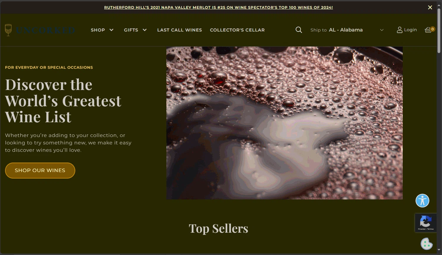 Uncorked promo code screenshot showing code TERLATOKITCHEN applied at Uncorked checkout page. Uploaded by SimplyCodes community member CodeRanger4147 on Feb 28, 2025