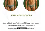 NYLUXBOGO coupon verification screenshot