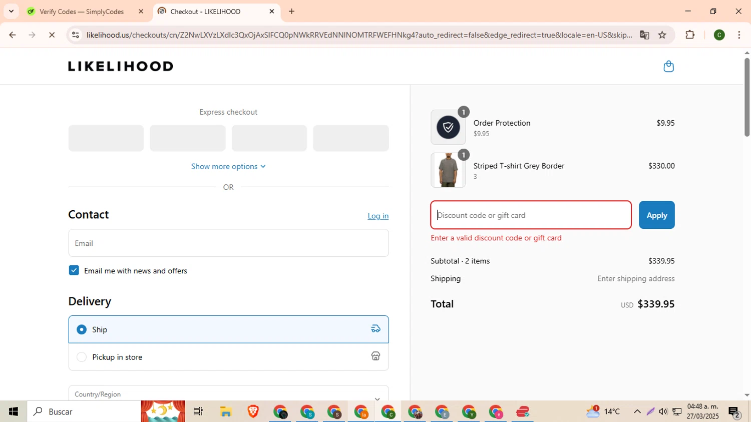Undress AI Tool promo code screenshot showing code SPRINGSALE applied at Undress AI Tool checkout page. Uploaded by SimplyCodes community member DevianArt on Mar 27, 2025