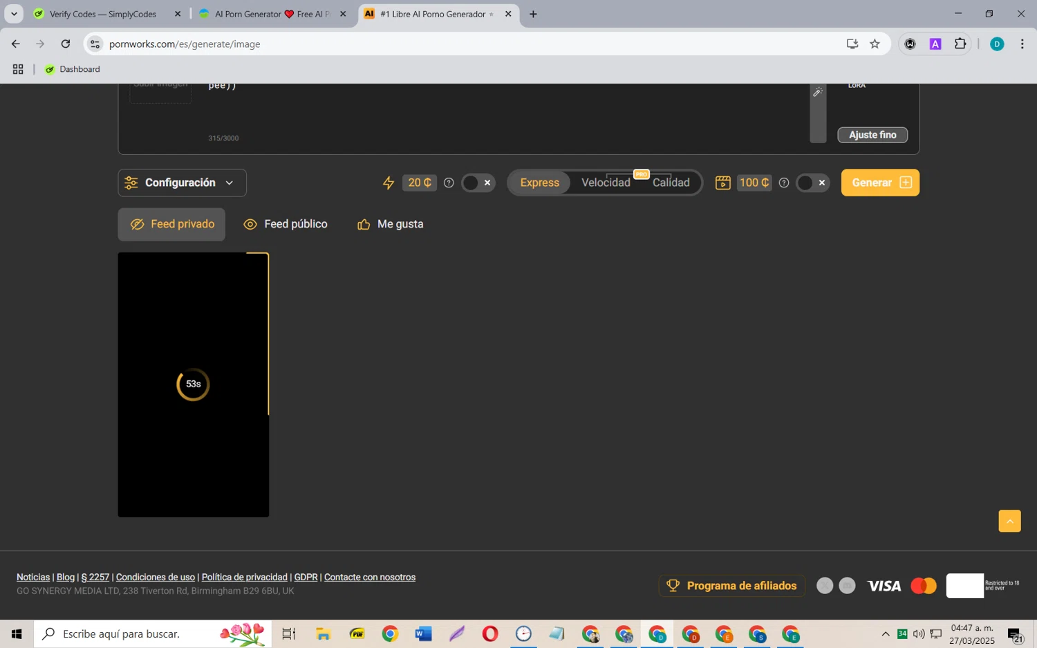 Undress AI Tool promo code screenshot showing code SPRINGSALE applied at Undress AI Tool checkout page. Uploaded by SimplyCodes community member MagnificentCollector5368 on Mar 27, 2025