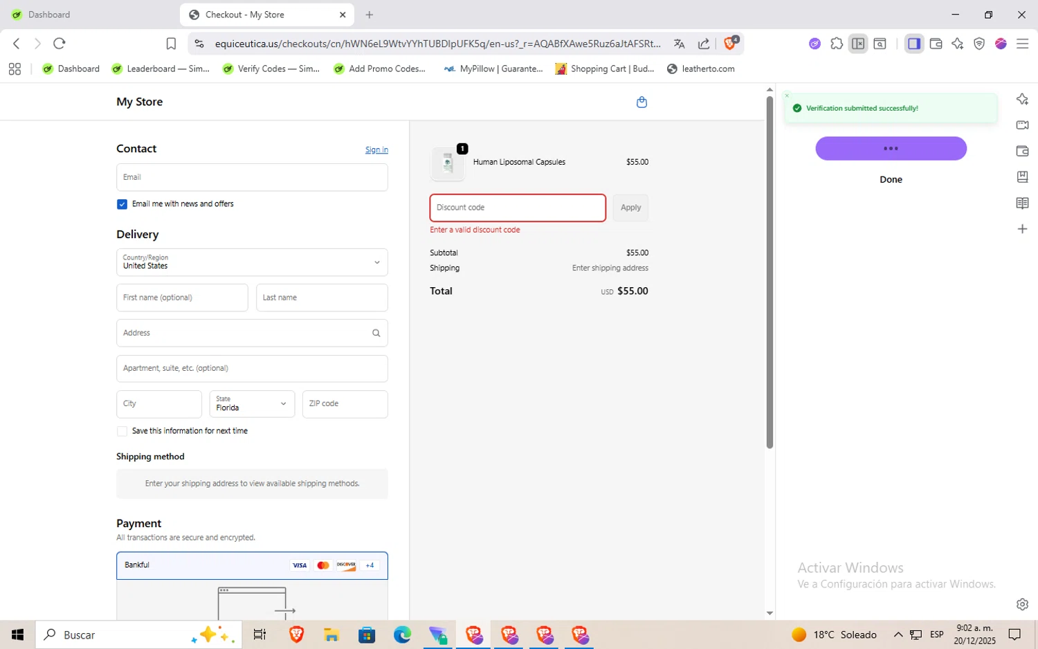 University of New Hampshire promo code screenshot showing code SPIRIT25 applied at University of New Hampshire checkout page. Uploaded by SimplyCodes community member aaaaaaaaaaaaaaa on Dec 20, 2025