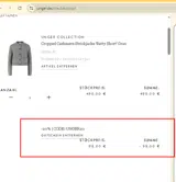 Unger-Fashion coupon verification screenshot