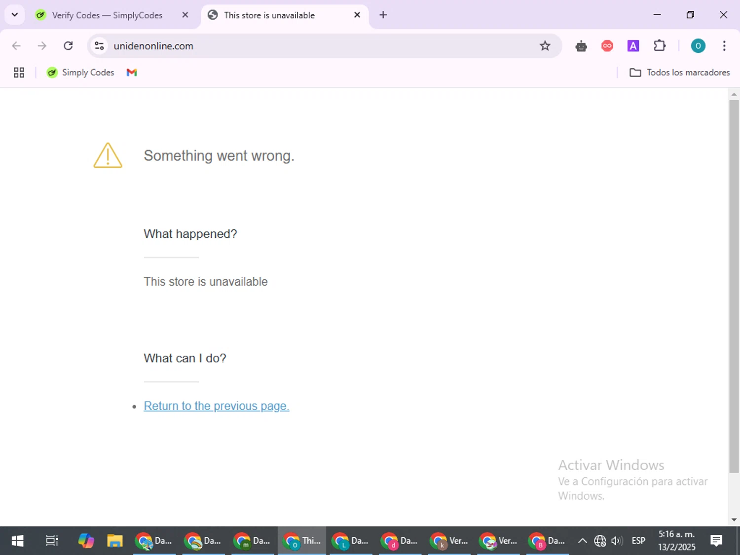 Uniden Online promo code screenshot showing code FLY applied at Uniden Online checkout page. Uploaded by SimplyCodes community member BudgetSeeker9524 on Feb 13, 2025