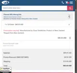 Universal Drugstore coupon verification screenshot