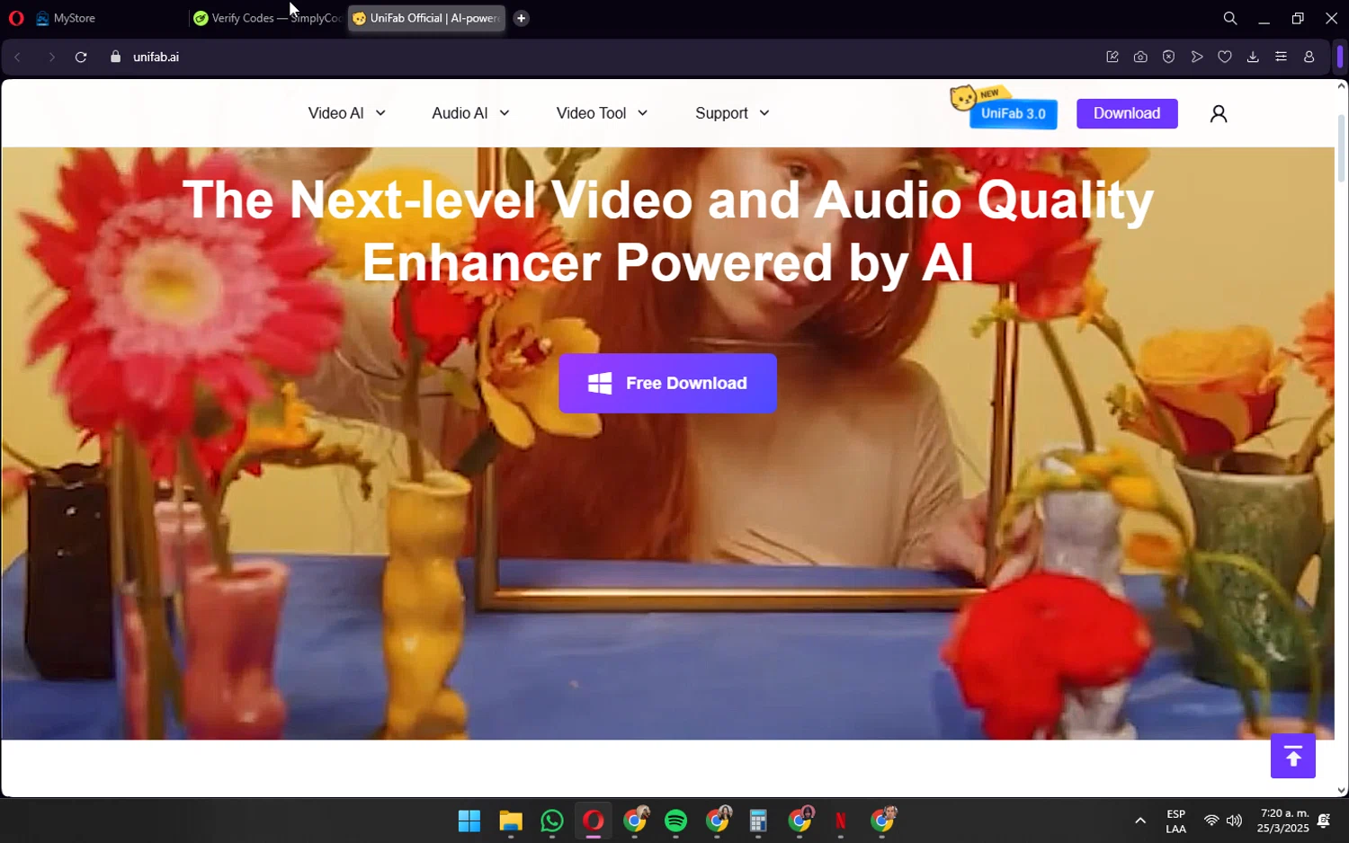 UniFab checkout page showing UniFab promo code box | Screenshot taken by SimplyCodes community member on Mar 25, 2025