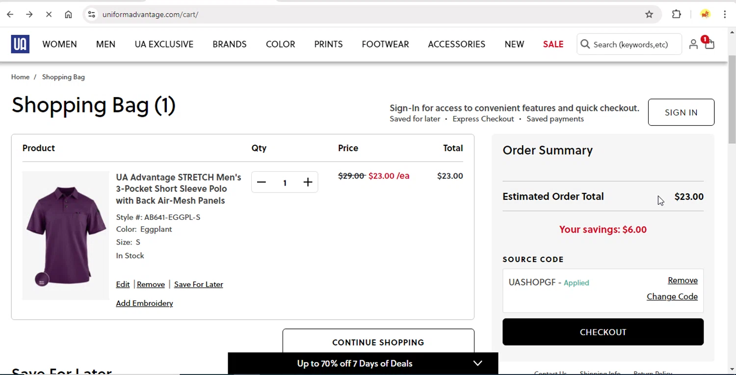 Uniform Advantage Coupon Codes 20 Off September 2024