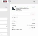 10off coupon verification screenshot