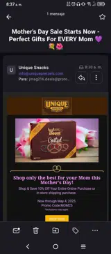 mom25 coupon verification screenshot