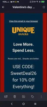 SweetDeal26 coupon verification screenshot