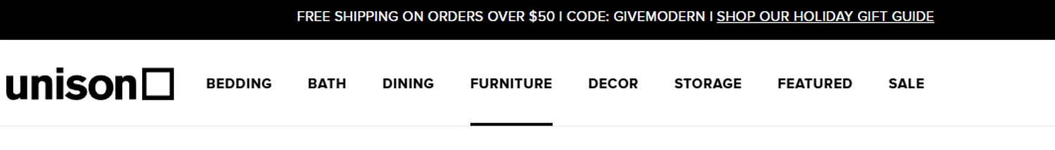 Unison promo code screenshot showing code GIVEMODERN applied at Unison checkout page. Uploaded by SimplyCodes community member aumentadax10 on Oct 30, 2025