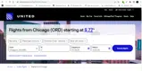 United Airlines coupon verification screenshot