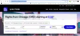 United Airlines coupon verification screenshot