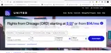 United Airlines coupon verification screenshot