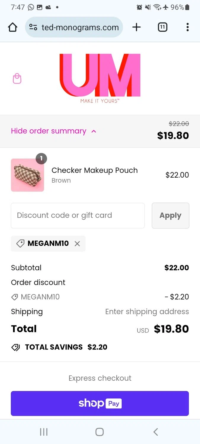 United Monograms Promo Codes 10 Off April 2024