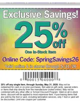 SpringSavings26 coupon verification screenshot
