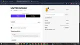 United Sodas coupon verification screenshot
