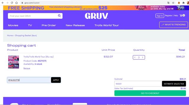 Universal Studios checkout page showing Universal Studios promo code box | Screenshot taken by SimplyCodes community member on Jul 9, 2020