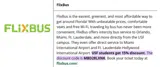 University of South Florida coupon verification screenshot