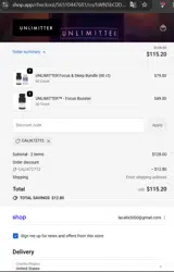 CALIX72712 coupon verification screenshot
